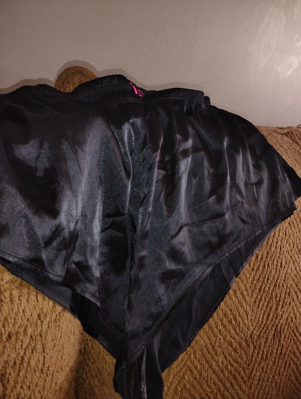 La SENZA Black Silk Pajama Shorts